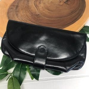 Bags by Josef Vintage Clutch w/built on Coin Pouch